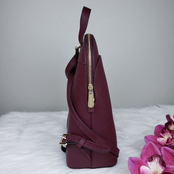 🌺NWT Michael Kors LG Emmy dome backpack merlot MK - Picture 3 of 8
